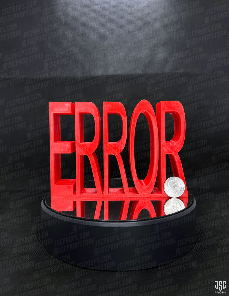 Source Error Sign – JSC Props